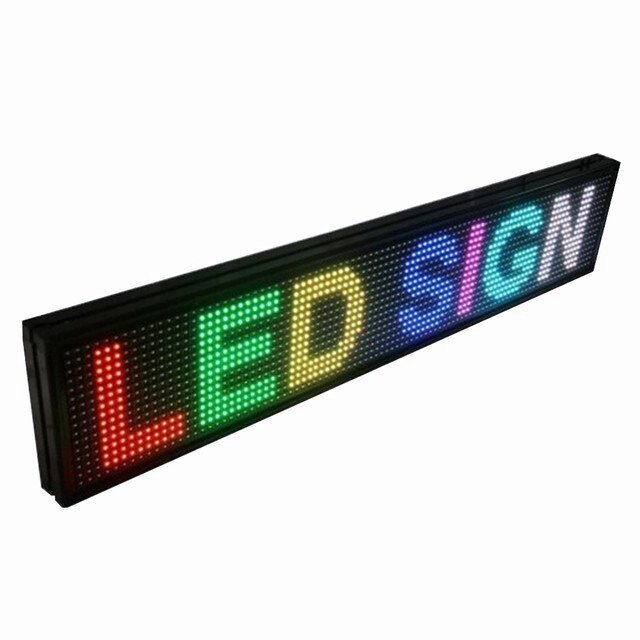 Вивіска рекламна світлодіодна "рядок, що біжить" LED 100 * 20 RGB внутрішня від компанії Інтернет магазин "Megamaks" - фото 1