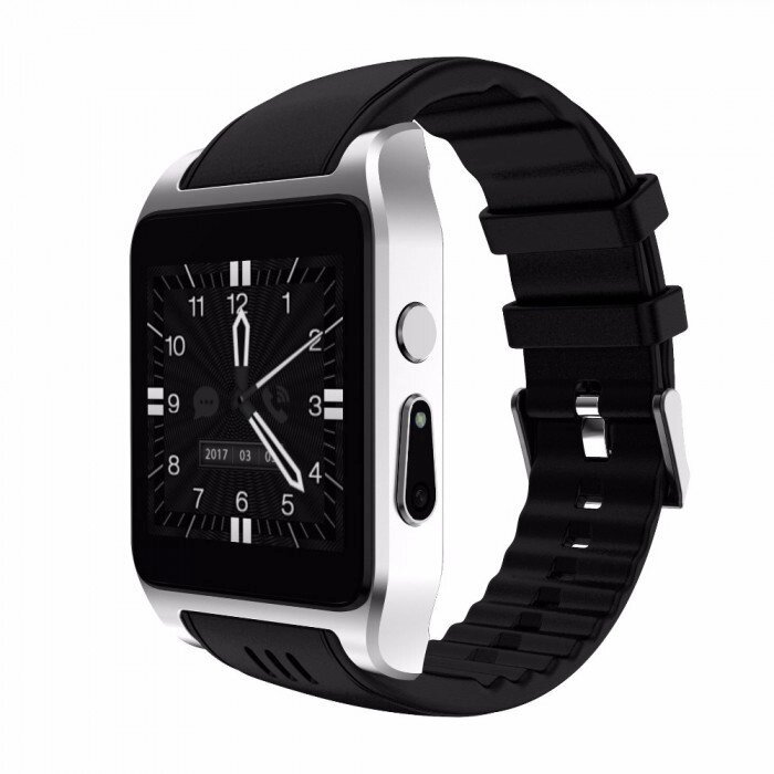 X86 Smart Watch розумні годинник фітнес годинник Android, IOS багатофункціональні сенсорні Сріблястий від компанії Інтернет магазин "Megamaks" - фото 1