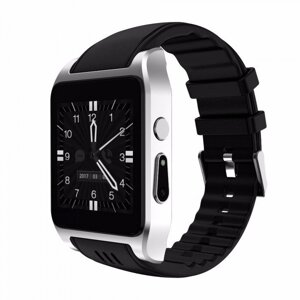 X86 Smart Watch розумні годинник фітнес годинник Android, IOS багатофункціональні сенсорні Сріблястий