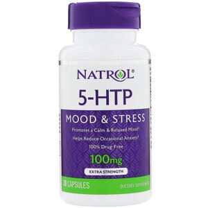 5-Гідрокси L-триптофан (5-НТР) Natrol 100 мг 30 кап. (3320)