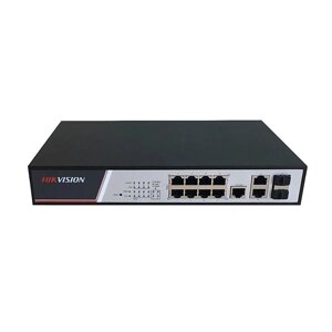 8-Портовий керований POE комутатор Hikvision DS-3E2310P