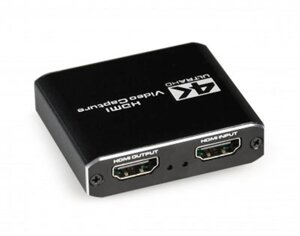 Адаптер cablexpert HDMI USB+3.5 мм F/F black (UHG-4K2-01)