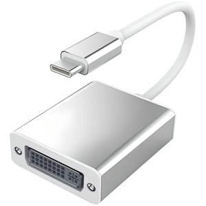 Адаптер конвертер для передачі відео Addap UC2DVI-01 Type-C - DVI FullHD 1080P Silver