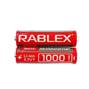 Акумулятор Li-Ion 18650 Rablex 1000 mAh 3,7 V без захисту