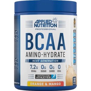 Амінокислота BCAA для спорту Applied Nutrition Bcaa Amino Hydrate 450 g /32 servings/ Orange Mango