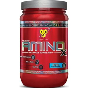 Амінокислота BCAA для спорту BSN Amino X 435 g /30 servings/ Blue Raspberry