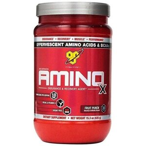 Амінокислота BCAA для спорту BSN Amino X 435 g /30 servings/ Fruit Punch