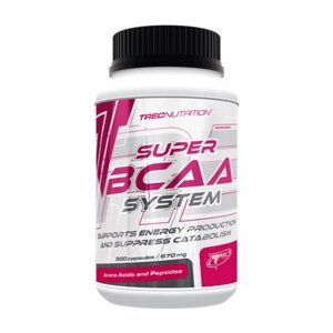 Амінокислота BCAA для спорту Trec Nutrition Super BCAA System 300 Caps