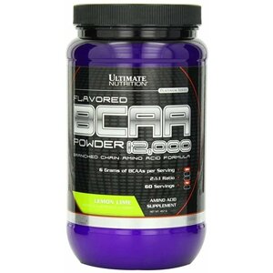 Амінокислота BCAA для спорту Ultimate Nutrition Flavored BCAA 12,000 Powder 457 g /60 servings/ Lemon Lime