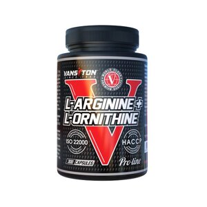 Аргінін для спорту Vansiton L-Arginine + L-Ornitine 300 Caps