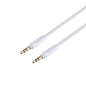 Аудіо кабель Borofone BL6 Aux 3.5mm to Aux 3.5mm Білий