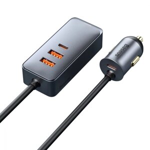 Авто пристрій Baseus Share Together PPS with Power Delivery 120 2 USB Type C PD3.0 and PPS