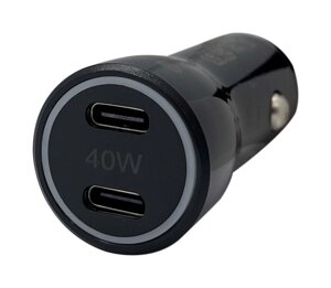 Автомобільний зарядний пристрій XON UniLink Type-C 40W 2 x PD20 Black (5060948063463)