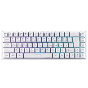 Бездротова ігрова клавіатура з підсвічуванням 2E KG360 RGB 68key WL White