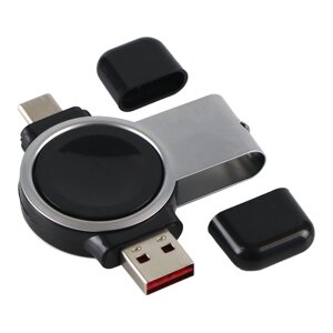 Бездротовий зарядний пристрій Samsung Watch 360° USB та Type-C Black