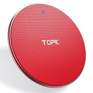 Бездротове зарядний пристрій Topk Wireless Charger B01W Red (4129546872)