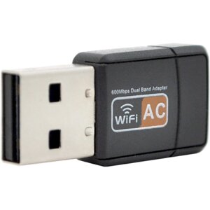 Бездротовий дводіапазонний мережевий адаптер Wi-Fi Pix-Link Wi-Fi USB LV-UAC09 Black (16153-hbr)