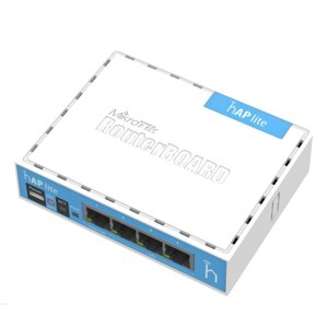 Бездротовий маршрутизатор Mikrotik hAP lite RB941-2ND classic (N300, 650MHz/32Mb, 4xFE, 1,5 dBi)