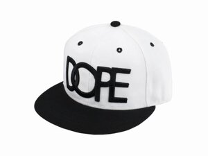 Бейсболка peaked cap DOPE One sizе Чорний з білим (23261)