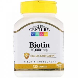 Біотин 21st Century Biotin 10000 mcg 120 Tabs