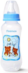 Пляшечка для годування дитяча Baby Ведмежата-музиканти 240 мл Fissman DP43968