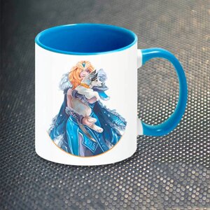 Чашка Fan Girl ЦМ Crystal Maiden Дота 2 Dota New (14416) 330 мл Блакитний