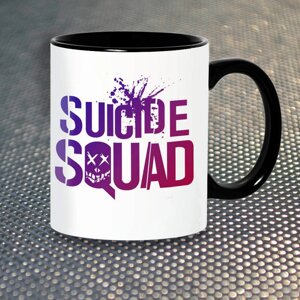 Чашка Fan Girl Логозагін Самогубців Suicide Squad New (14461) 330 мл Різнокольоровий