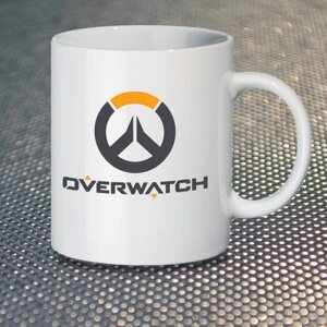 Чашка Fan Girl Логотип Овервотч Overwatch New (14450) 330 мл Різнокольоровий