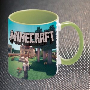 Чашка Fan Girl Загальна Гра Майнкрафт Minecraft New (14371) 330 мл Зелений