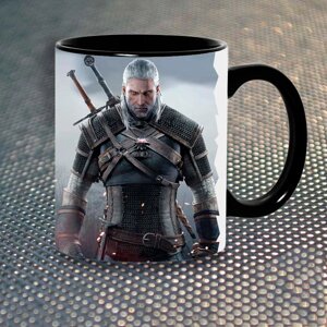 Чашка Fan Girl Відьмак The Witcher New (883) 330 мл Чорний