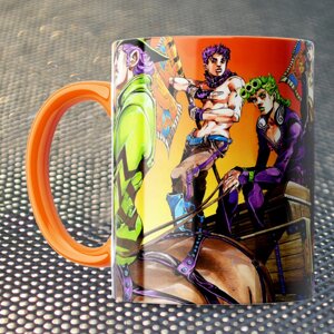 Чашка Fan Girl Усі Джоджо Неймовірні пригоди ДжоДжо - JoJo’s Bizarre Adventure (14803) 330 мл Помаранчевий