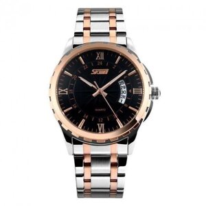 Годинники наручні чоловічі Skmei 9069 Rose Gold - Black 9069TRGBK (12343-hbr)