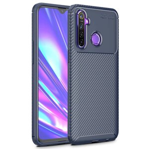 Чохол Carbon Case для Realme 5 Pro / Realme Q Blue