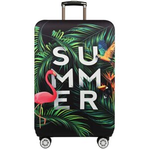 Чохол для валізи Turister модель Green Summer розмір L Різнобарвний (Gsm_144L)