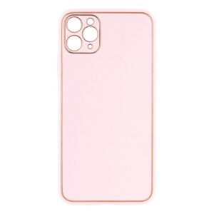 Чохол Leather Case Gold with Frame для Apple iPhone 11 Pro Max Pink