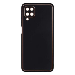 Чохол Leather Case Gold with Frame для Samsung Galaxy A12 A125 Black