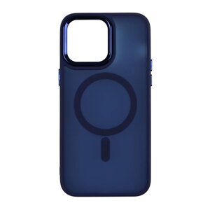 Чохол PC Color Chrome Magsafe Apple iPhone 15 Dark Blue