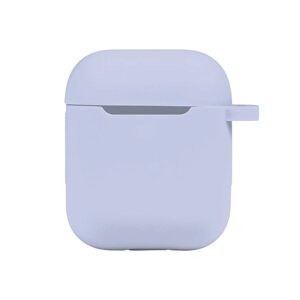 Чохол із карабіном Silicone Case Airpods 1 / Airpods 2 Lilac