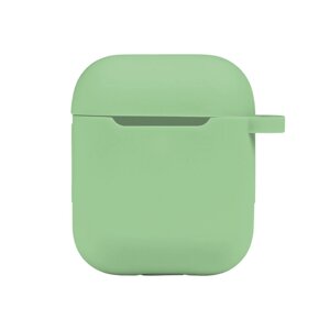 Чохол із карабіном Silicone Case Airpods 1 / Airpods 2 Mint