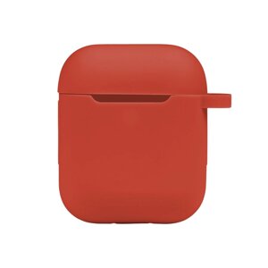 Чохол із карабіном Silicone Case Airpods 1 / Airpods 2 Red