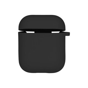 Чохол із мікрофіброю Silicone Case Airpods 1 / Airpods 2 Black