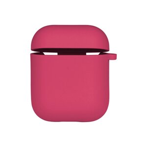 Чохол із мікрофіброю Silicone Case Airpods 1 / Airpods 2 Shiny pink