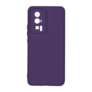 Чохол із рамкою камери Silicone Cover A Poco F5 Pro Purple