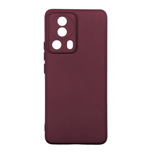 Чохол із рамкою камери Silicone Cover A Xiaomi 13 Lite Maroon