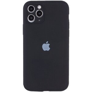 Чохол із захистом камери Silicone Case Full Apple iPhone 13 Pro Max Black