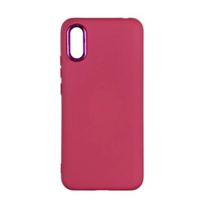 Чохол Silicone Cover Metal frame AA Xiaomi Redmi 9A Maroon