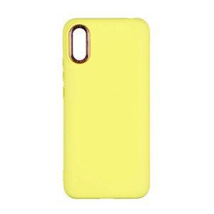 Чохол Silicone Cover Metal frame AA Xiaomi Redmi 9A Yellow