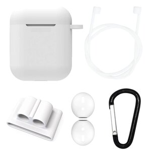 Чохол силіконовий DS Case для Apple AirPods/ AirPods 2 White (343532331)