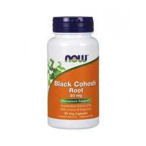 Чорний корінь NOW Foods Black Cohosh Root 80 mg 90 Veg Caps