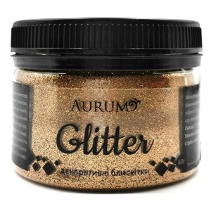 Декоративні блискітки Гліттер AURUM № 02 Бронзовий 60 г